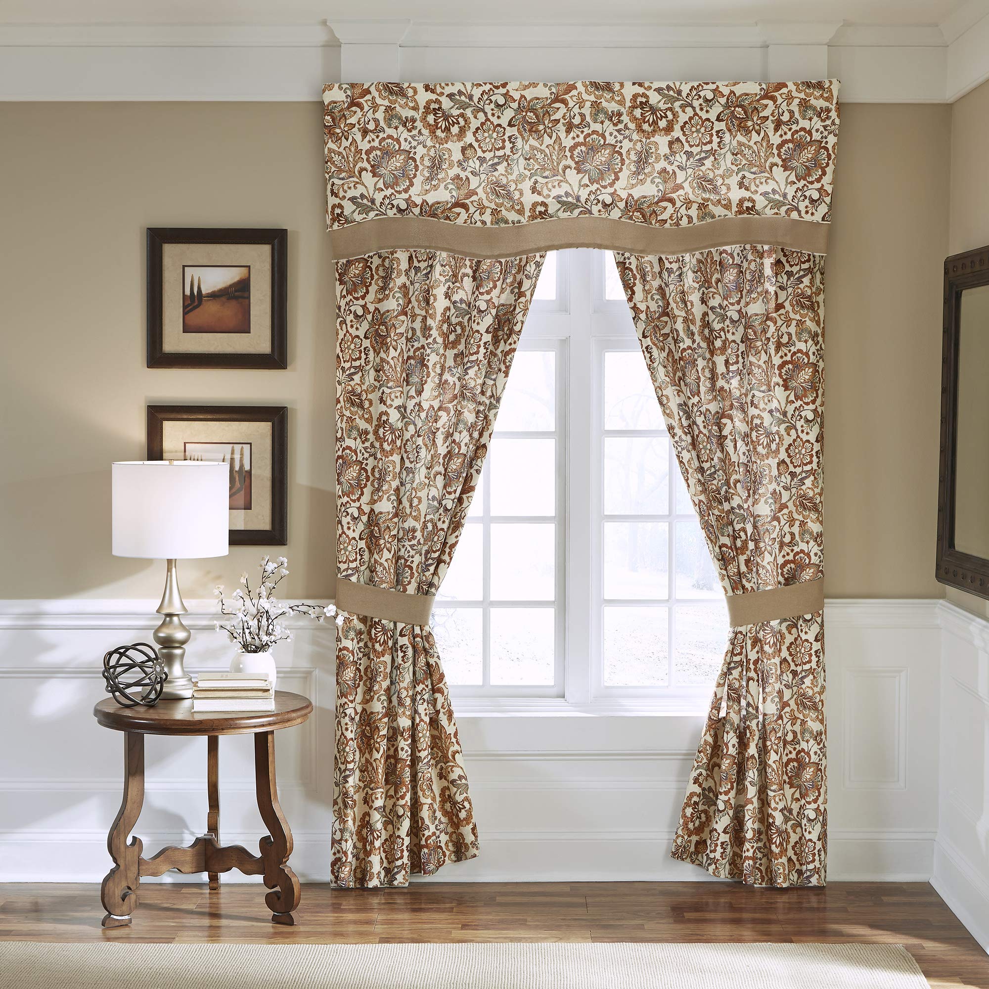 Amazon.com: Croscill Delilah Curtain Panel Pair, Fabric Curtains